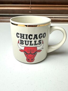 Vintage 1993 NBA Chicago Bulls World Champions Coffee Mug With Game Stats